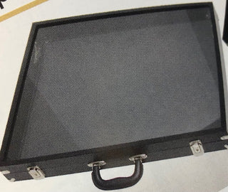 Portable Showcase / Salesman Organizer / Single-Side Case with Glass Top