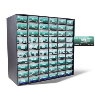 WATCH BATTERY ORGANIZER CABINET