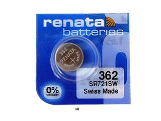 Renata 362 Battery. Pack of 10