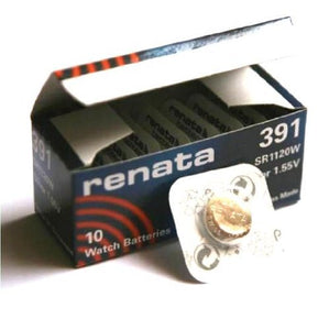 Renata 391 Battery. Pack of 10