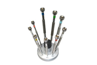 Budget Mini Screwdriver Set in Fixed Stand, Item No. 52.586