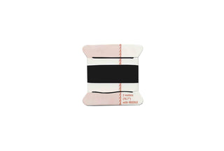 Silk Beading Card, Black, Size 4, Item No. 68.163
