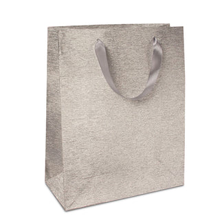 Silver Brushed Metal Medium Totes Pack of 12
