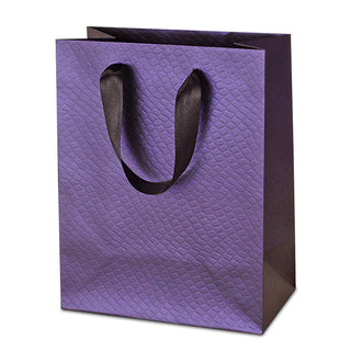 Purple/ Plum Snake Embossed Medium Totes Pack of 12