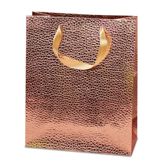 Copper Metallic Snake Embossed Medium Totes Pack of 12