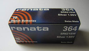 Renata 364 Battery. Pack of 10