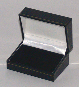 Classic Leatherette-look Double Ring boxes Box of 24