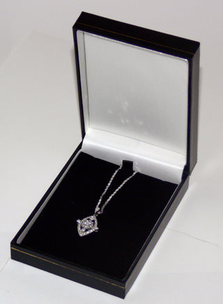 Classic Leatherette-look Large Pendant boxes Box of 24