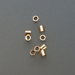 GOLD FILLED TUBE CRIMPS  2MM X 2MM