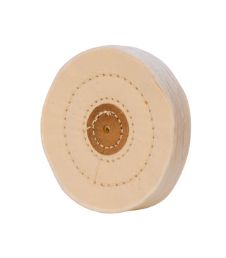 WHITE MUSLIN BUFF-STCHD, LTHR CTR 4X50P
