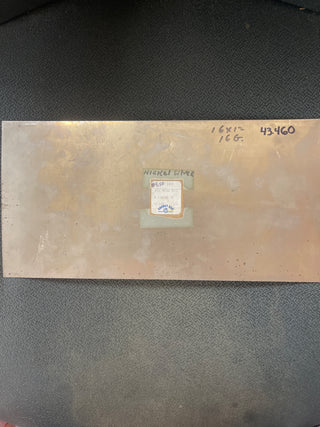 Nickel Silver Sheet Metal, 16 Gauge, 16″ x 12″, Item No. 43.460