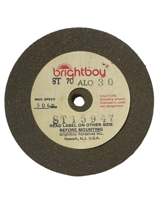 Brightboy Wheel, 3″ x 3/8″, 1/4″ Arbor Hole, Item No. 10.693