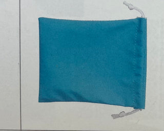 Teal / Turquoise Suede-feel Drawstring Pouches Large