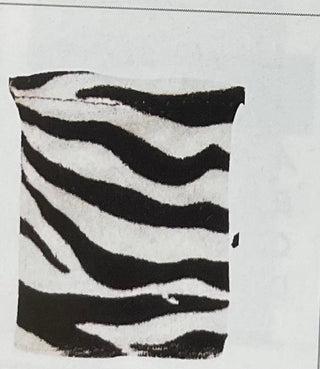 Fuzzy Zebra Drawstring  Pouches Large Dozen