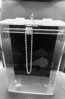Chain Bar Acrylic Showcase with key lock