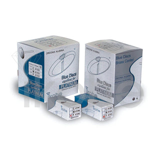 ZIRCONIA PIN HOLE SANDING DISC PLATINUM 7/8" Coarse, BX/100 - BLUE