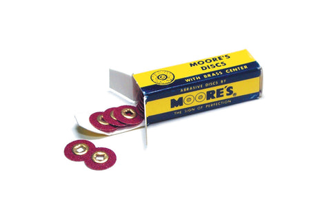 Moore's Sanding Discs, 7/8" Diameter, Medium. Item No. 10.11081
