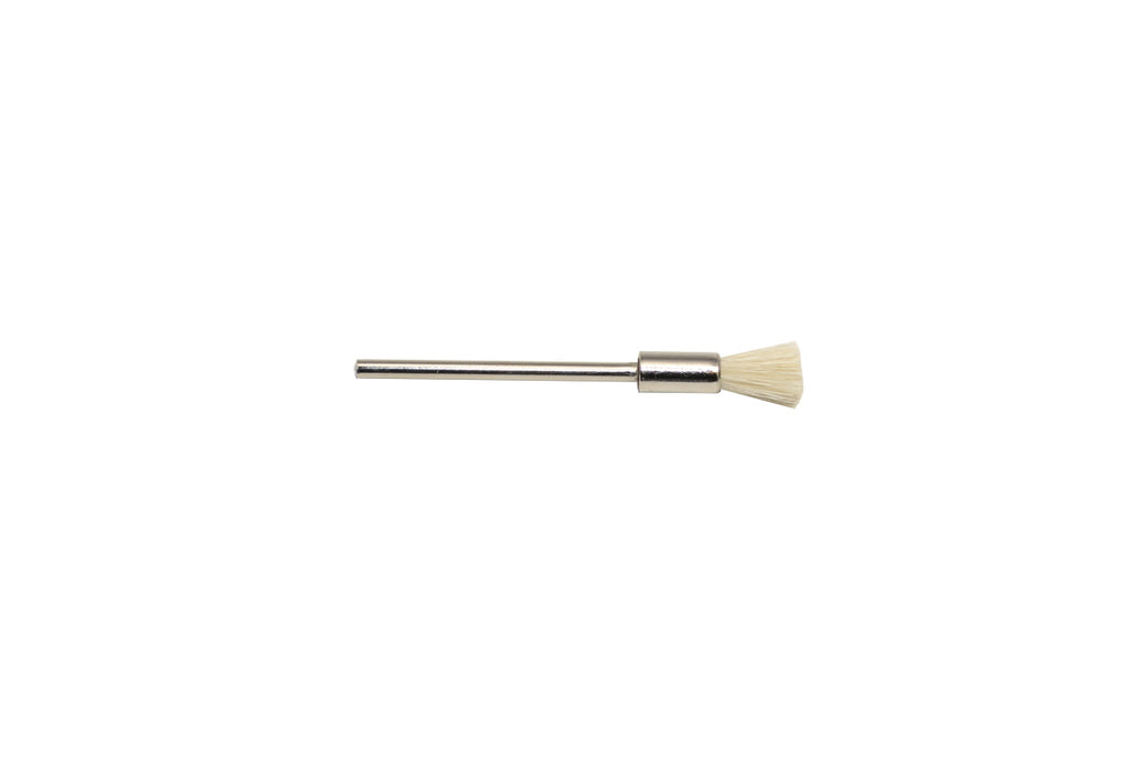 Soft Bristle End Brush, 3/8" Trim, 3/16" Diameter 3/32" Shank , Item No. 16.707