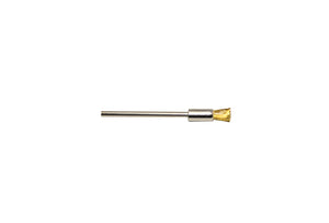 Straight Brass Wire End Brush, 1/4" Trim, 3/16" Diameter 3/32" Shank , Item No. 16.926