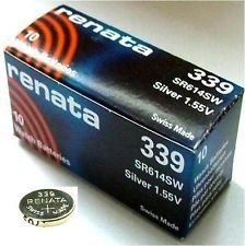 Renata 339 Battery. Pack of 10