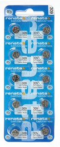 Renata 309 Battery. Pack of 10