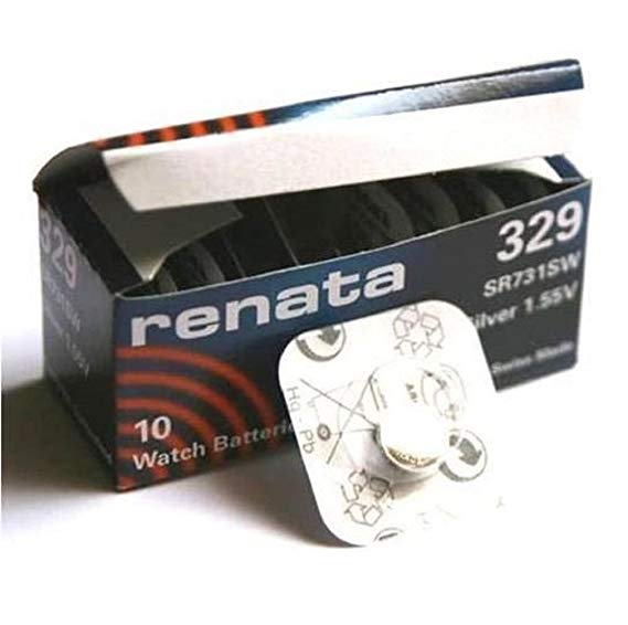 Renata 329 Battery. Pack of 10
