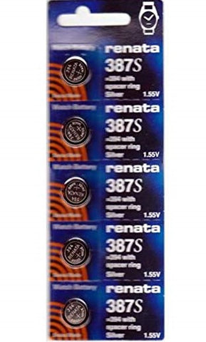 Renata 387 Battery. Pack of 10