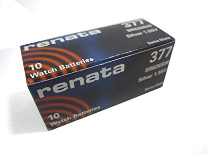 Renata 377 Battery. Pack of 10