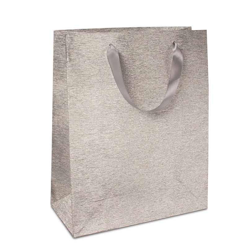 Silver Brushed Metal Medium Totes Pack of 12