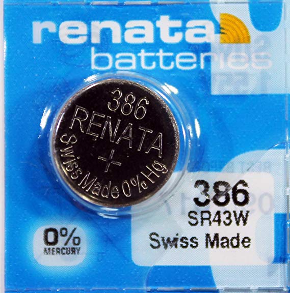Renata 386 Battery. Pack of 10