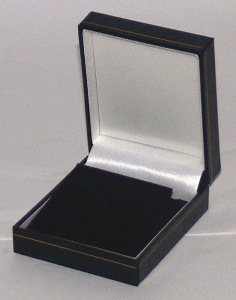 Classic Leatherette-look Earring/ Pendant boxes Box of  24