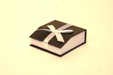 MAGENTIC RIBBON PAPER BOX BLACK- LARGE PENDANT/ UTILITY  Box of 24