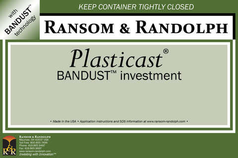 Ransom & Randolph Plasticast® With BANDUST™  Investment 44 lb. Box