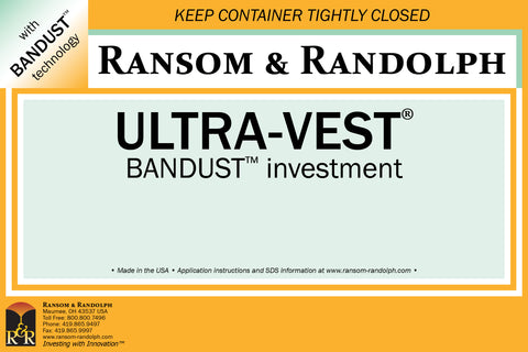Ransom & Randolph Ultra-Vest® With BANDUST™  Investment 44 lb. Box