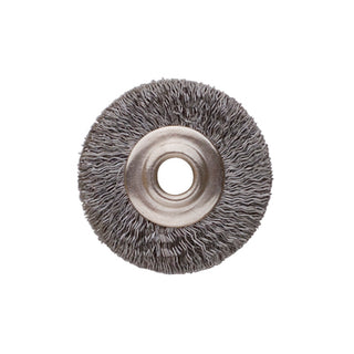 3/4" UNMTD BRUSH, STEEL, CRIMPED- 1/8" hole PK/12