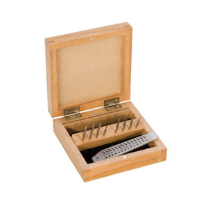14 PC. TAP SET IN WOOD BOX- .70MM-2.0MM